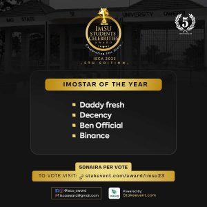 IMOSTAR OF THE YEAR